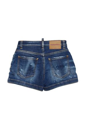 Shorts In Cotone Blu DSQUARED KIDS | DQ0787D0A6LDQ01